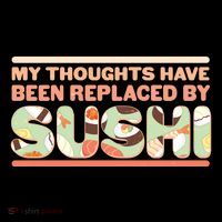Funny My Thoughts Have Been Replaced By Sushi Coffee Mug thumb 5