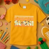 Funny My Thoughts Have Been Replaced By Sushi Kids T-Shirt thumb 3