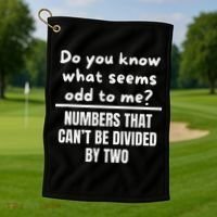 Funny Math Teacher Joke Fun Best Math Quotes Golf Towel thumb 1