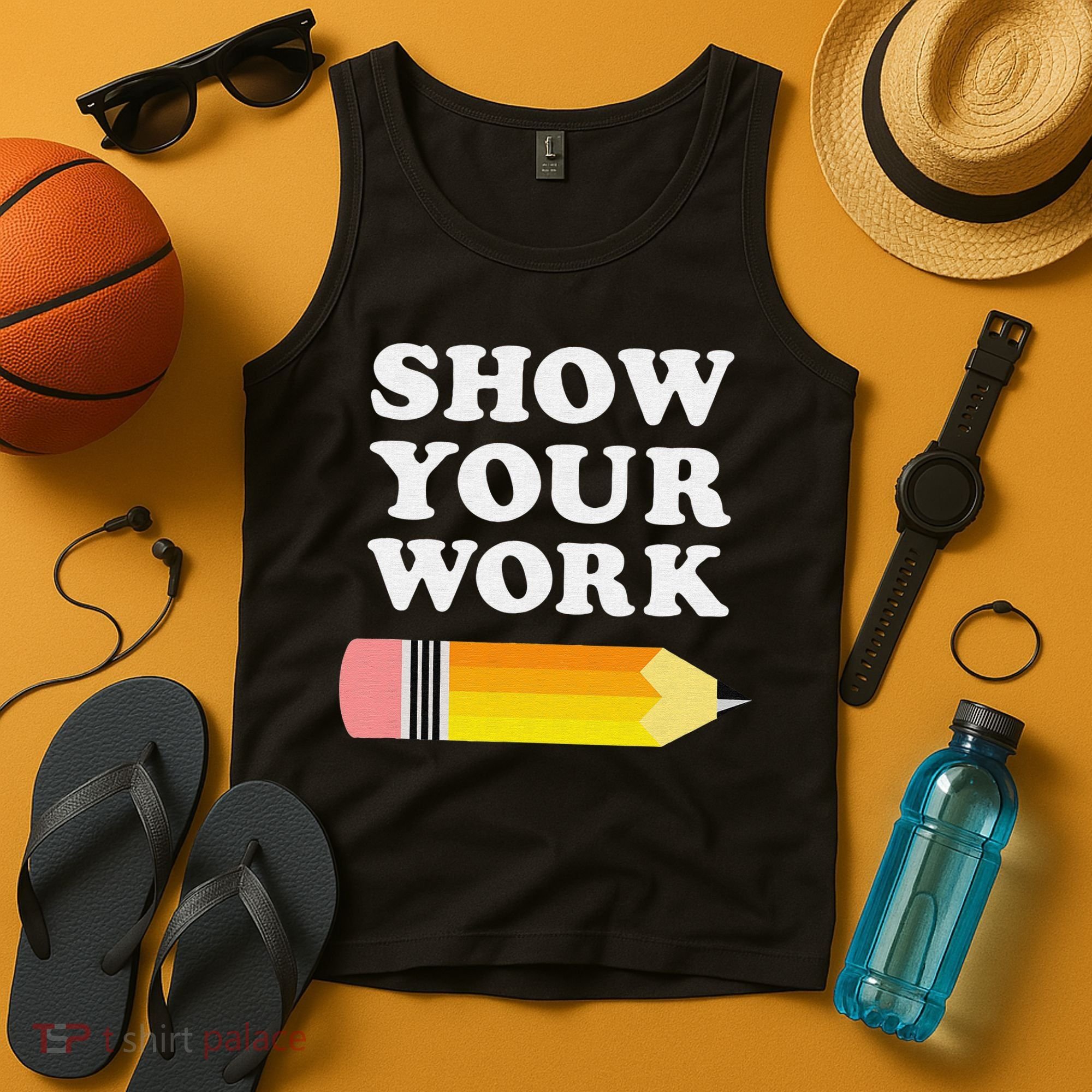 Funny Math Teacher Show Your Work Tank Top