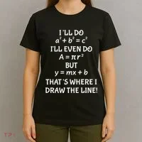 Funny Math Teacher Joke Quote T-Shirt thumb 4