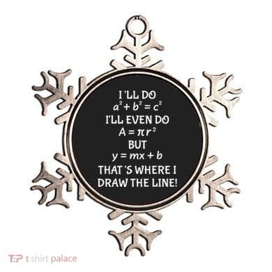 Funny Math Teacher Joke Quote Ornament