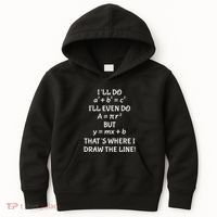 Funny Math Teacher Joke Quote Kids Hoodie thumb 0