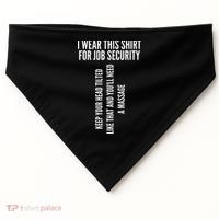 Funny Massage Therapist Gift Spa Therapy Job Security USA-Made Doggie Bandana thumb 0
