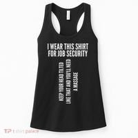 Funny Massage Therapist Gift Spa Therapy Job Security Women's Tank Top thumb 0