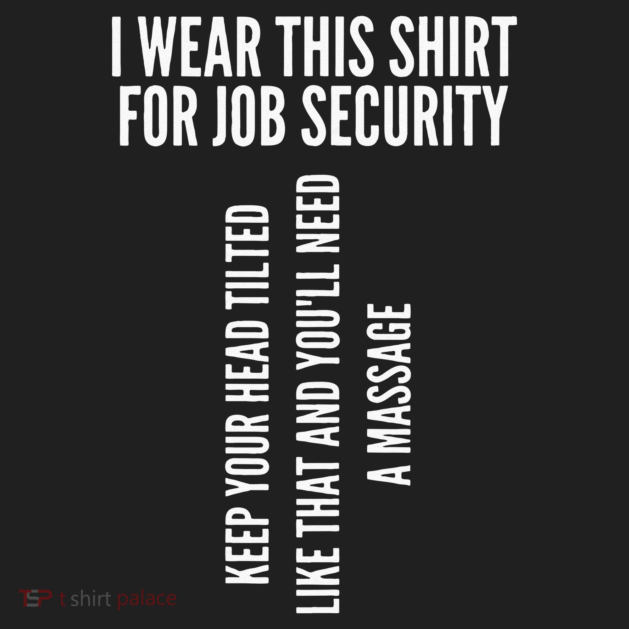 Funny Massage Therapist Gift Spa Therapy Job Security Golf Towel