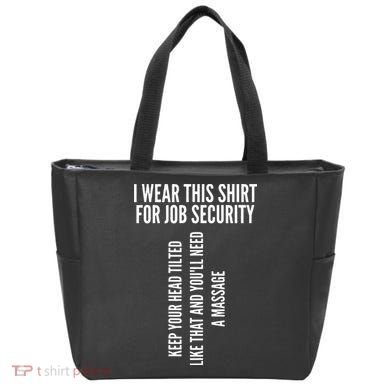 Funny Massage Therapist Gift Spa Therapy Job Security Tote Bag