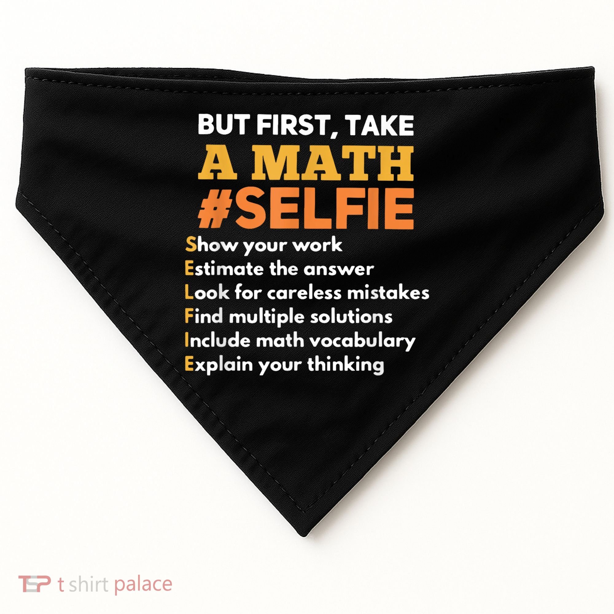 Funny Math Teacher Gift For A Math Nerd USA-Made Doggie Bandana