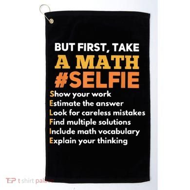 Funny Math Teacher Gift For A Math Nerd Golf Towel