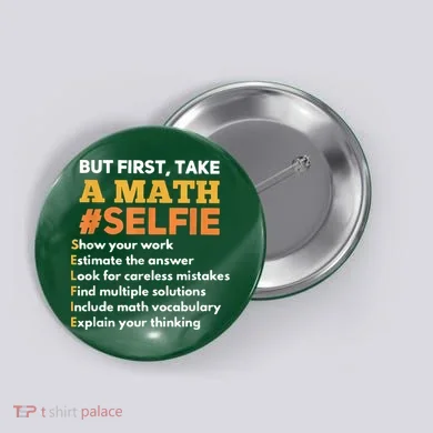 Funny Math Teacher Gift For A Math Nerd Button