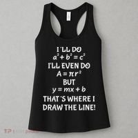 Funny Math Teacher Joke Men Women Fun Best Math Quotes Women's Tank Top thumb 3