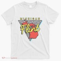 Flint Michigan T Vintage Mi Triangle T-Shirt thumb 0