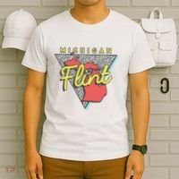 Flint Michigan T Vintage Mi Triangle T-Shirt thumb 6