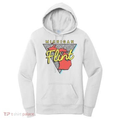 Flint Michigan T Vintage Mi Triangle Women's Hoodie