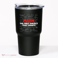 Funny Math The Only Subject That Counts Tumbler thumb 0
