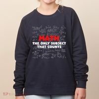 Funny Math The Only Subject That Counts Women's Sweatshirt thumb 0