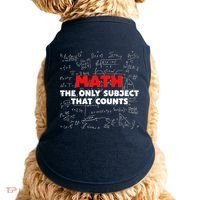 Funny Math The Only Subject That Counts Doggie Tank thumb 0