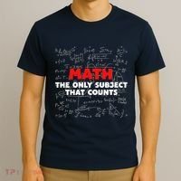 Funny Math The Only Subject That Counts T-Shirt thumb 3