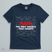 Funny Math The Only Subject That Counts T-Shirt thumb 5