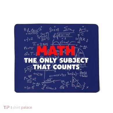 Funny Math The Only Subject That Counts Mousepad