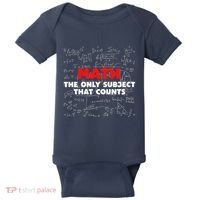 Funny Math The Only Subject That Counts Baby Bodysuit thumb 0