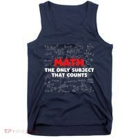 Funny Math The Only Subject That Counts Tank Top thumb 0