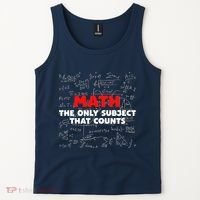 Funny Math The Only Subject That Counts Tank Top thumb 2
