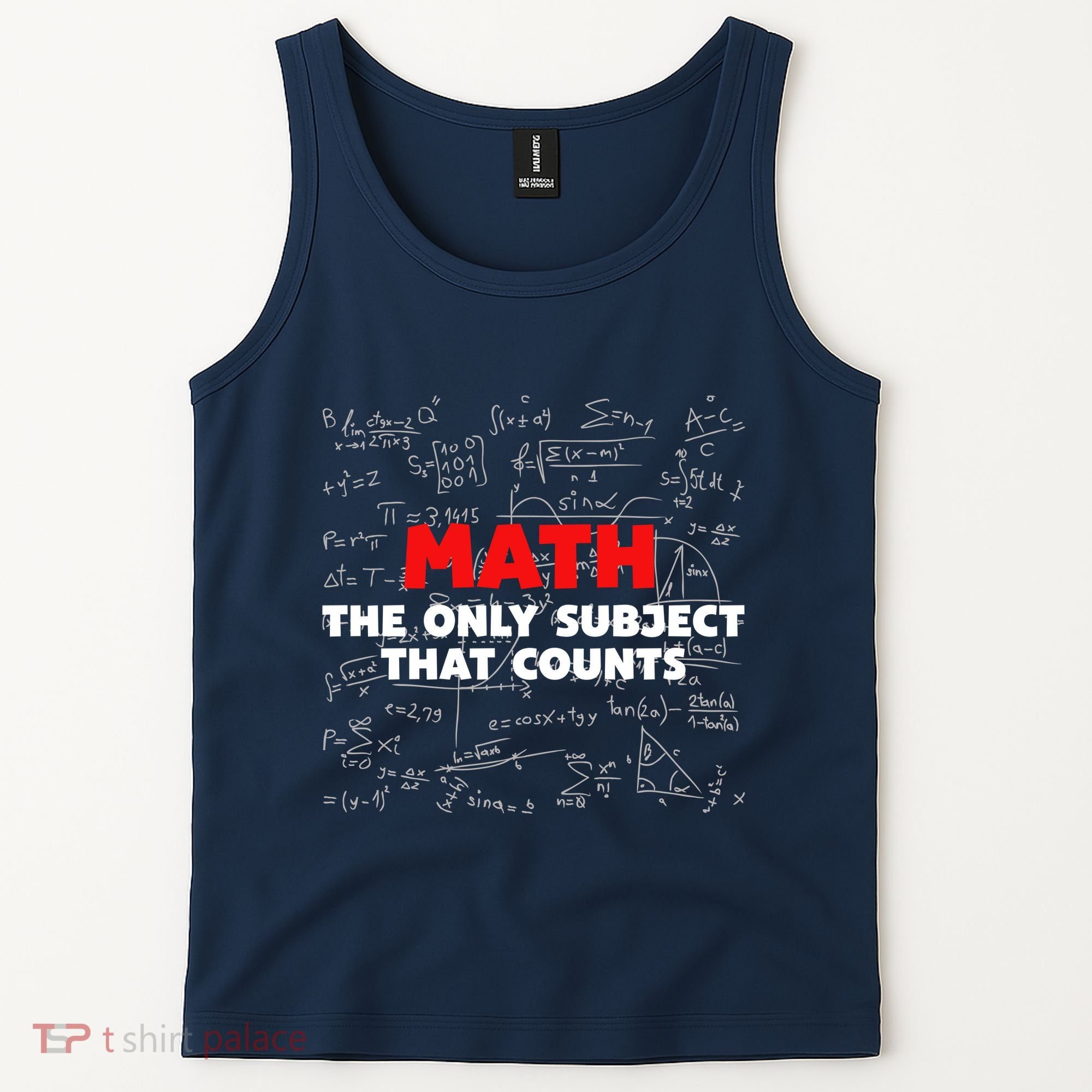 Funny Math The Only Subject That Counts Tank Top