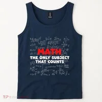 Funny Math The Only Subject That Counts Tank Top thumb 2