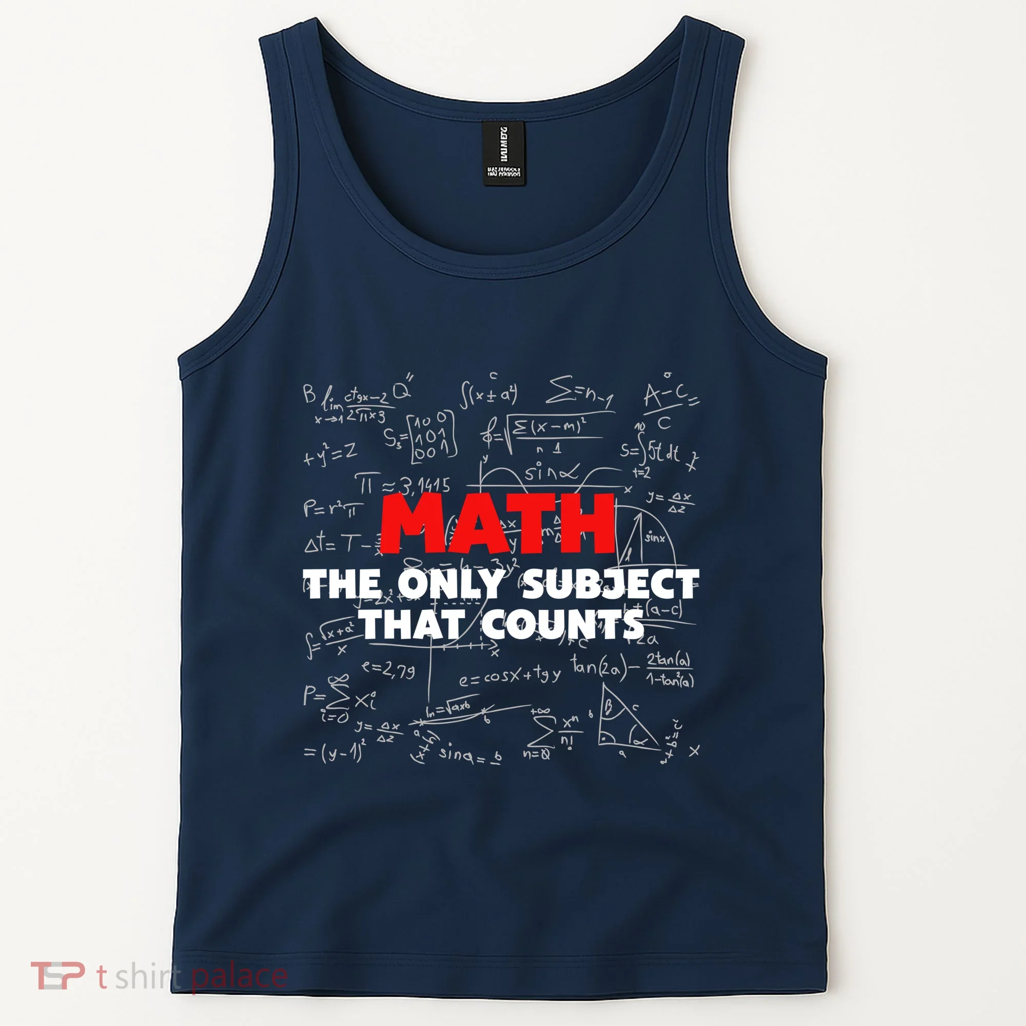 Funny Math The Only Subject That Counts Tank Top