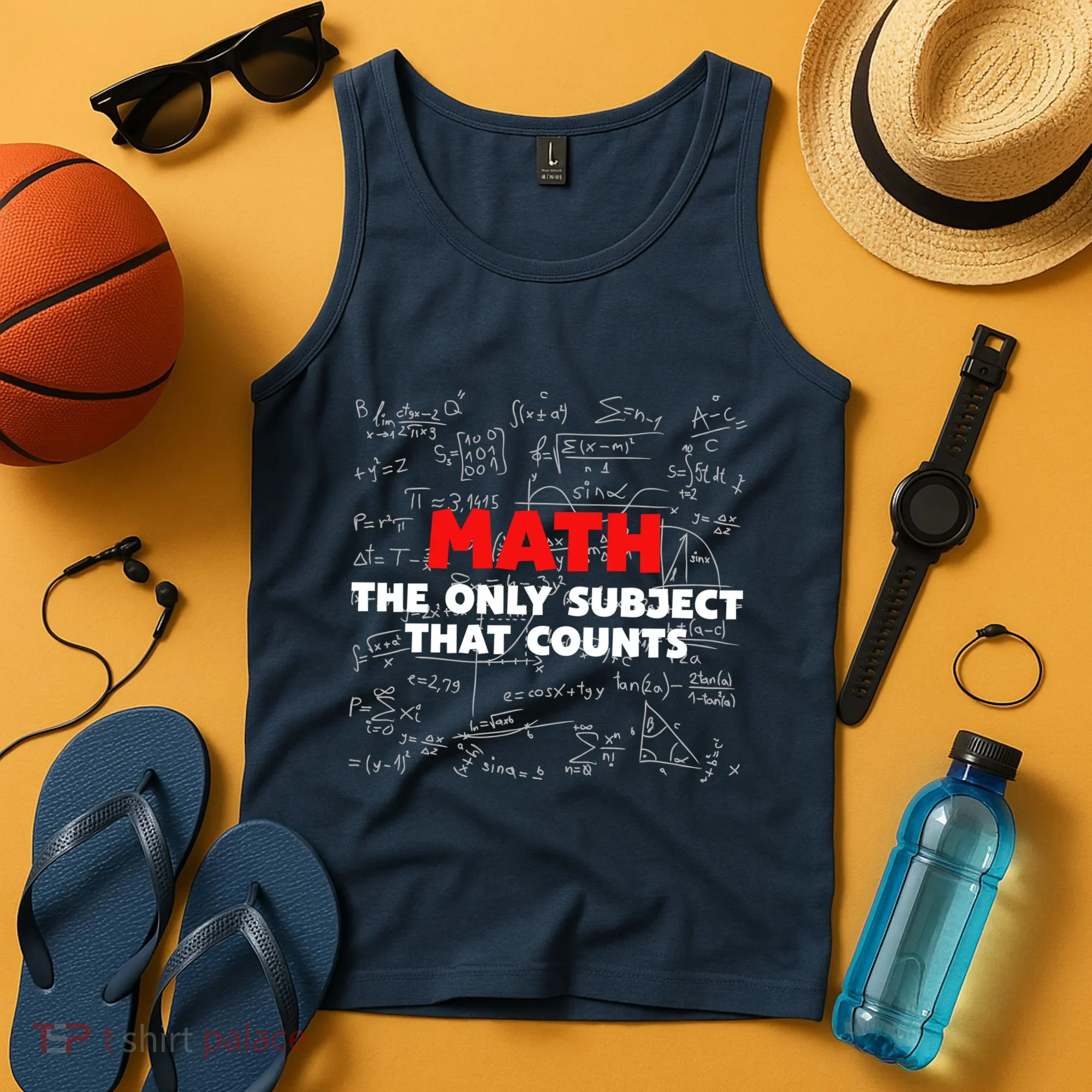 Funny Math The Only Subject That Counts Tank Top