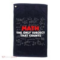 Funny Math The Only Subject That Counts Golf Towel thumb 0