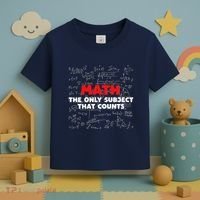 Funny Math The Only Subject That Counts Toddler T-Shirt thumb 3