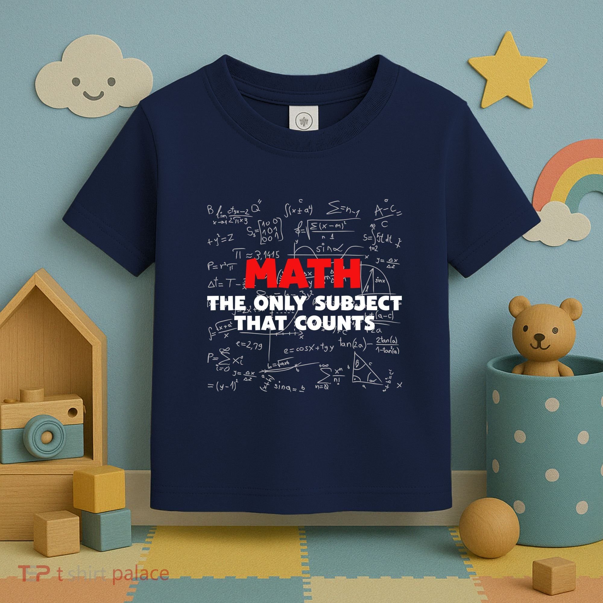Funny Math The Only Subject That Counts Toddler T-Shirt