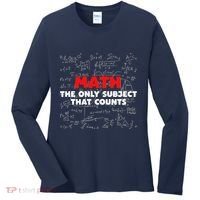 Funny Math The Only Subject That Counts Women's Long Sleeve Shirt thumb 0
