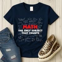 Funny Math The Only Subject That Counts Women's T-Shirt thumb 3