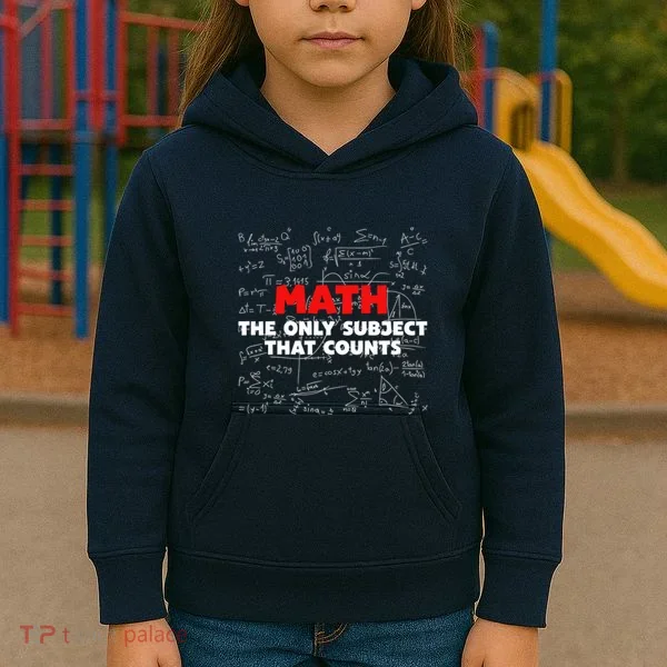 Funny Math The Only Subject That Counts Kids Hoodie