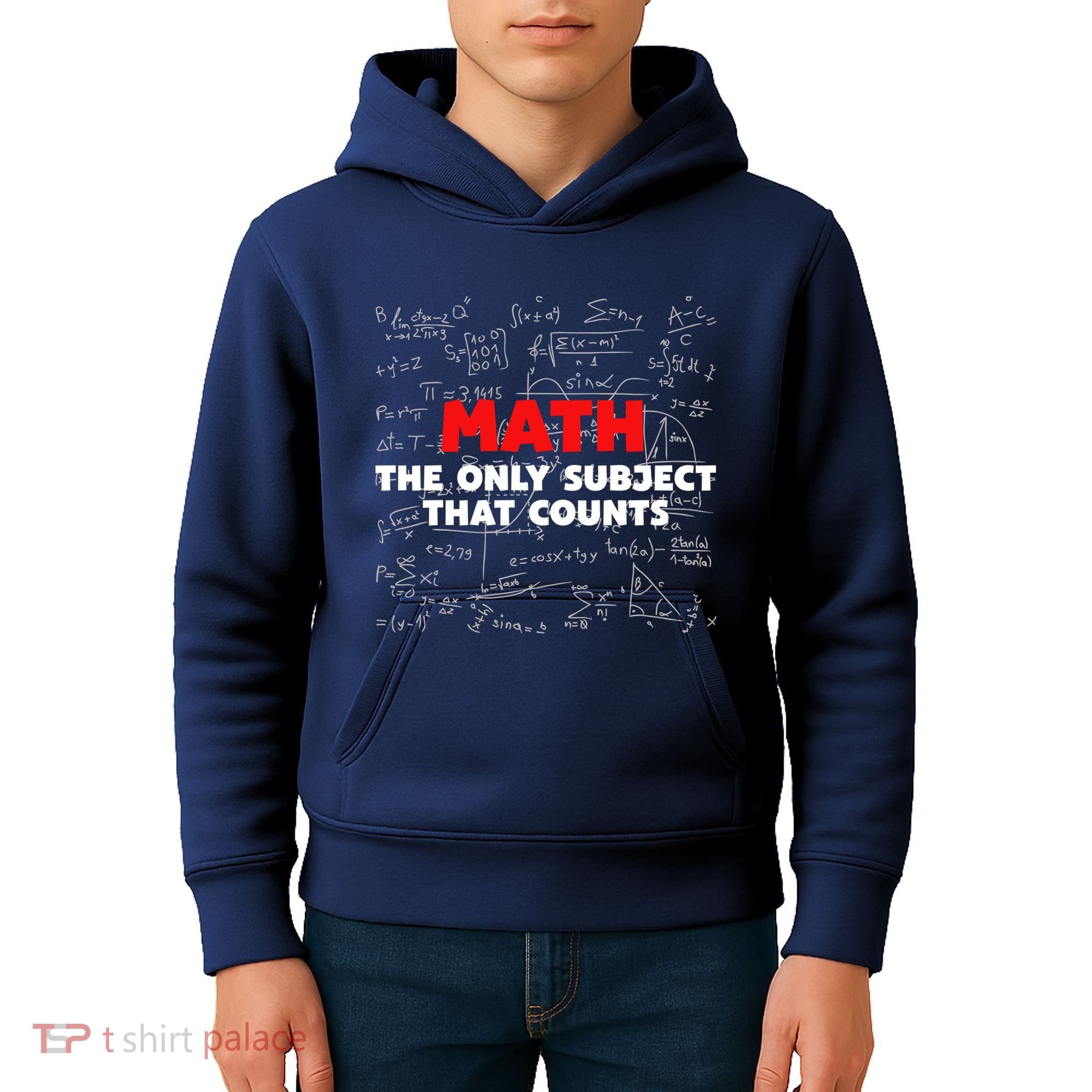 Funny Math The Only Subject That Counts Kids Hoodie