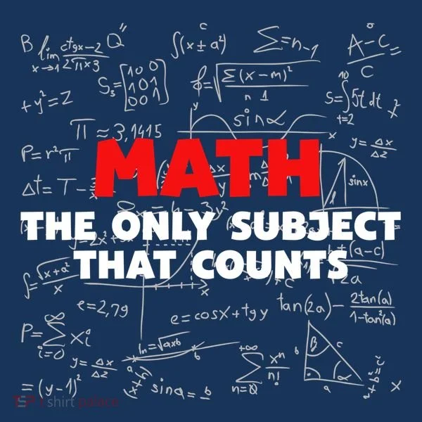 Funny Math The Only Subject That Counts Kids Hoodie