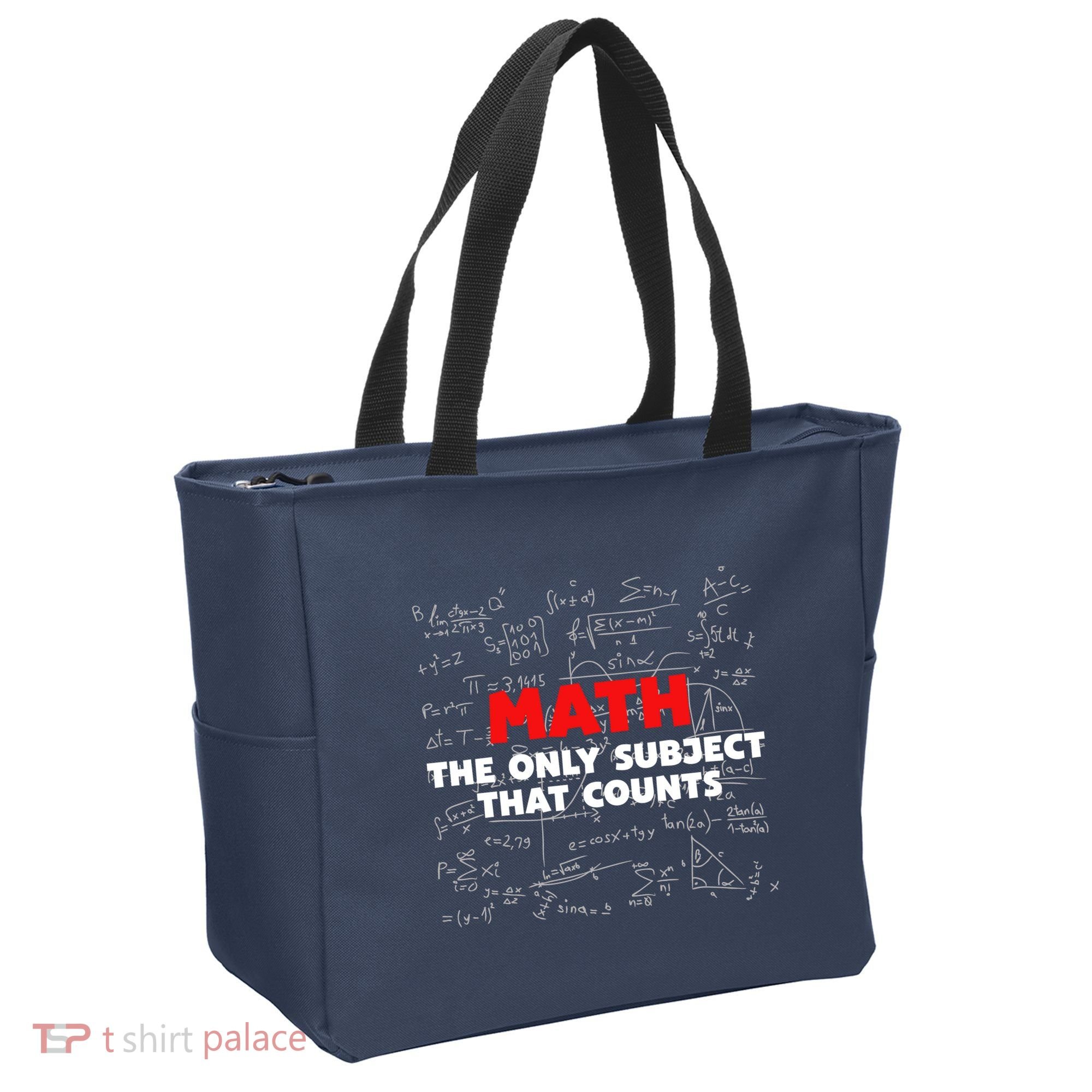 Funny Math The Only Subject That Counts Tote Bag