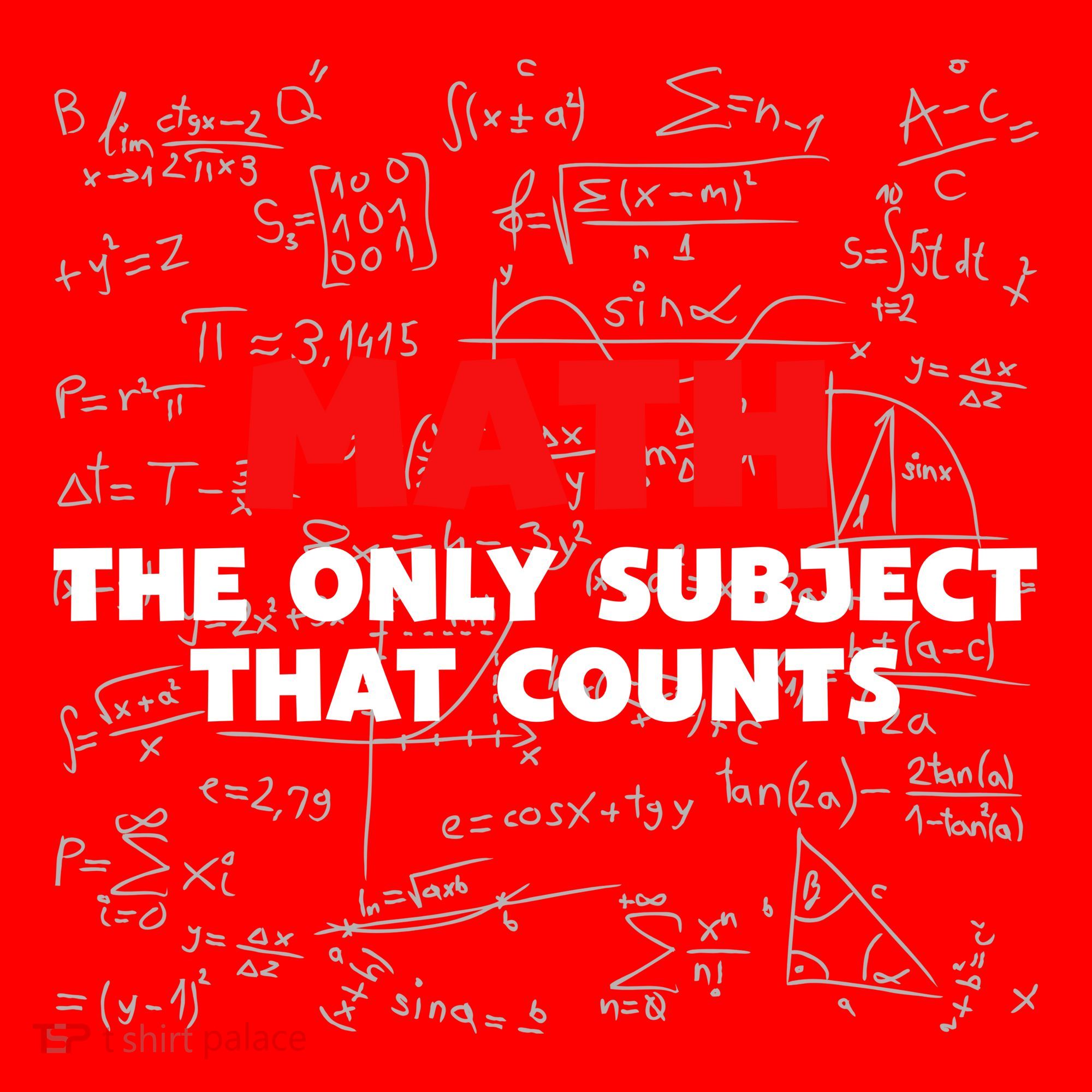Funny Math The Only Subject That Counts Santa Hat