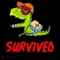 Funny My Teacher Survived 100 Days Of Me Trex Dinosaur Coffee Mug thumb 5