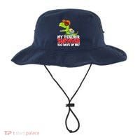 Funny My Teacher Survived 100 Days Of Me Trex Dinosaur Bucket Hat thumb 0