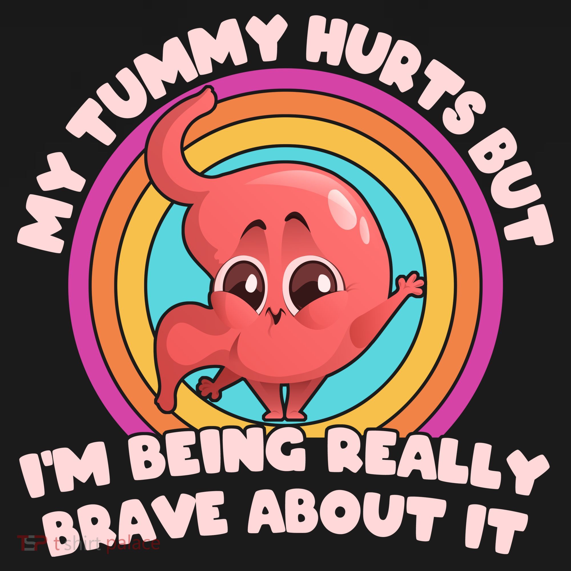 Funny My Tummy Hurts But IM Being Really Brave About It Women's Hoodie