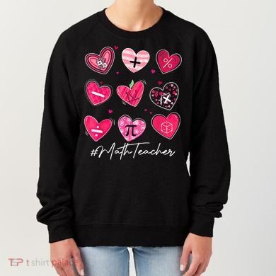 Funny Math Teacher Valentine's Day Pi Math Lover Outfits Women's Sweatshirt