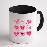 Funny Math Teacher Valentine's Day Pi Math Lover Outfits Coffee Mug thumb 1