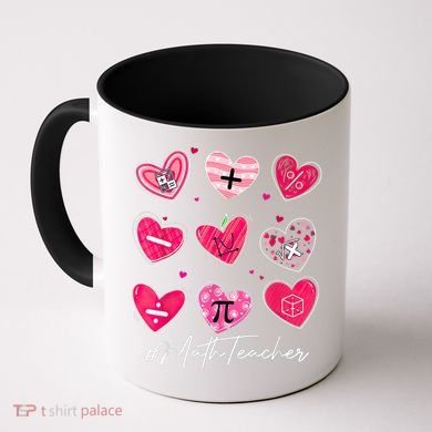 Funny Math Teacher Valentine's Day Pi Math Lover Outfits Coffee Mug