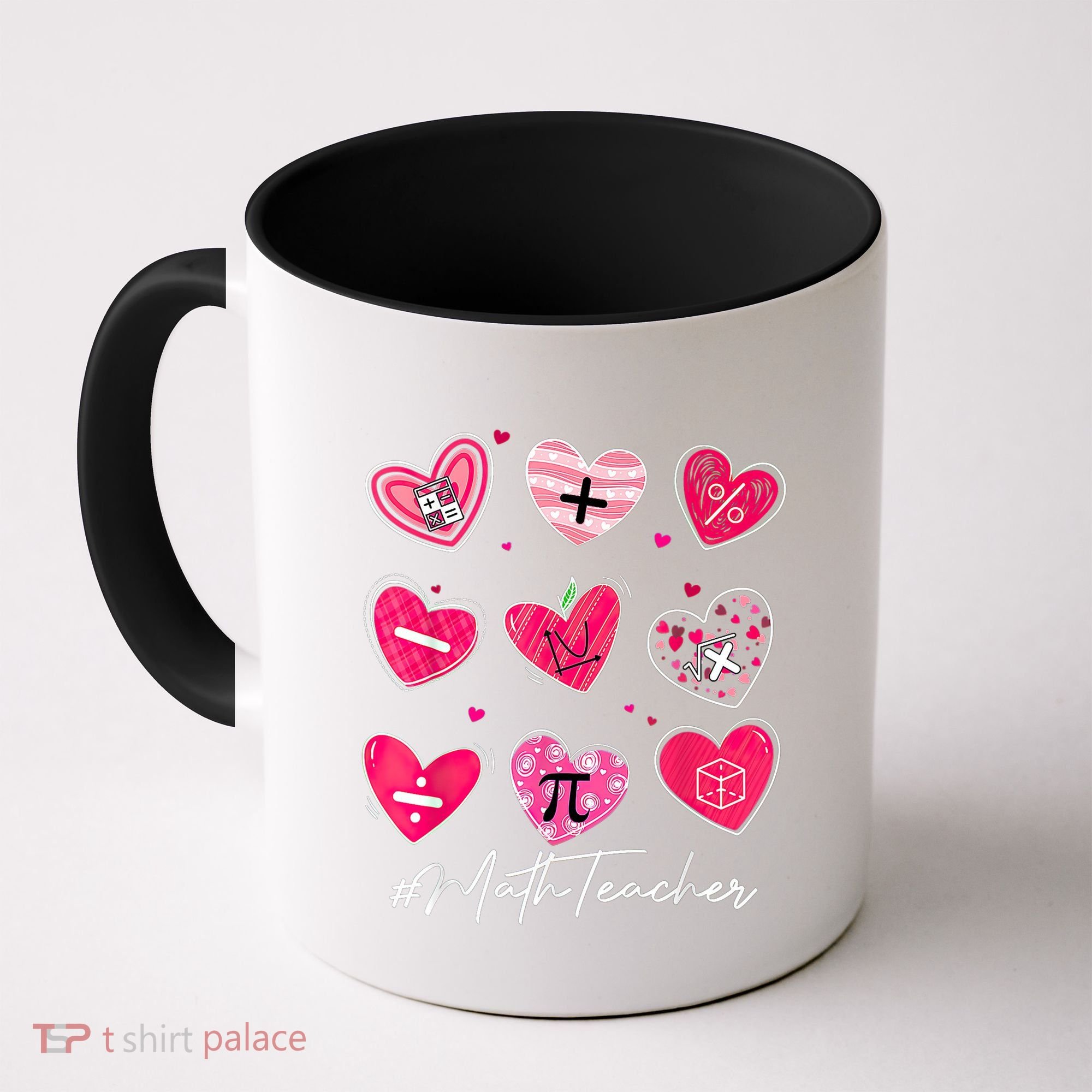 Funny Math Teacher Valentine's Day Pi Math Lover Outfits Coffee Mug