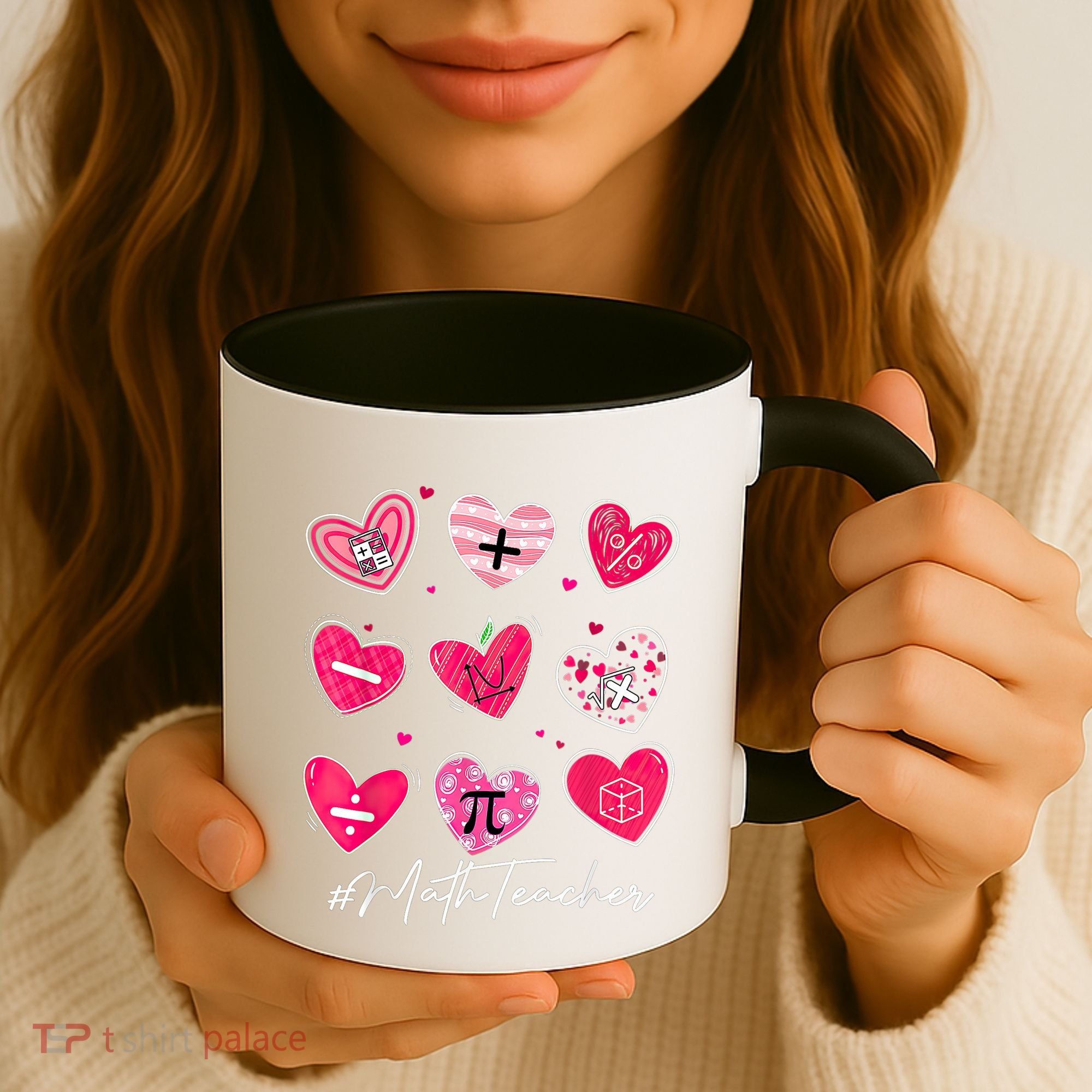 Funny Math Teacher Valentine's Day Pi Math Lover Outfits Coffee Mug