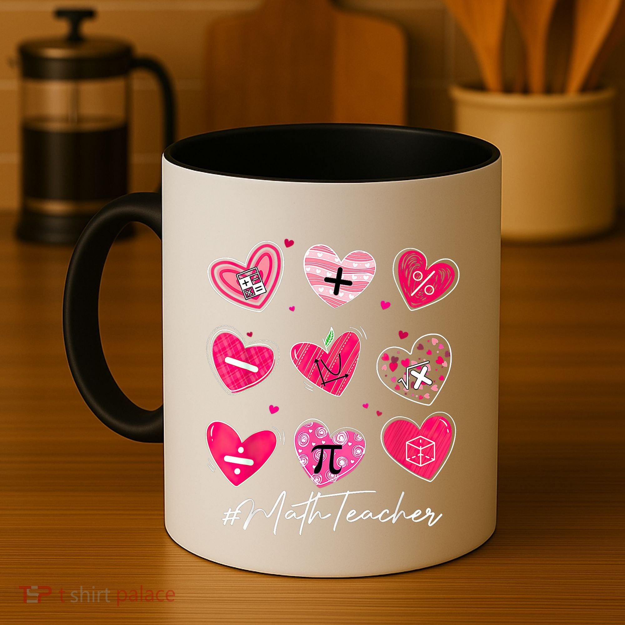 Funny Math Teacher Valentine's Day Pi Math Lover Outfits Coffee Mug